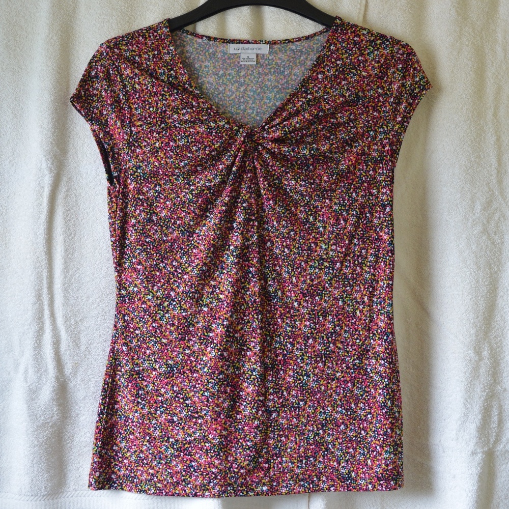 Super Colorful Liz Claiborne Top Medium